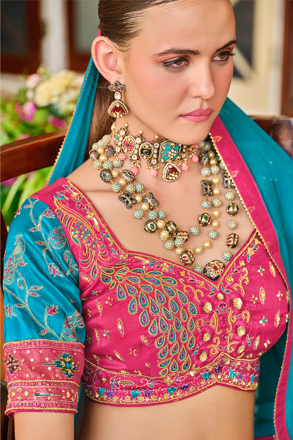 Frozi Printed Silk Readymade Lehenga Choli - LaVante Fashion