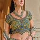 Blue Printed Silk Readymade Lehenga Choli - LaVante Fashion