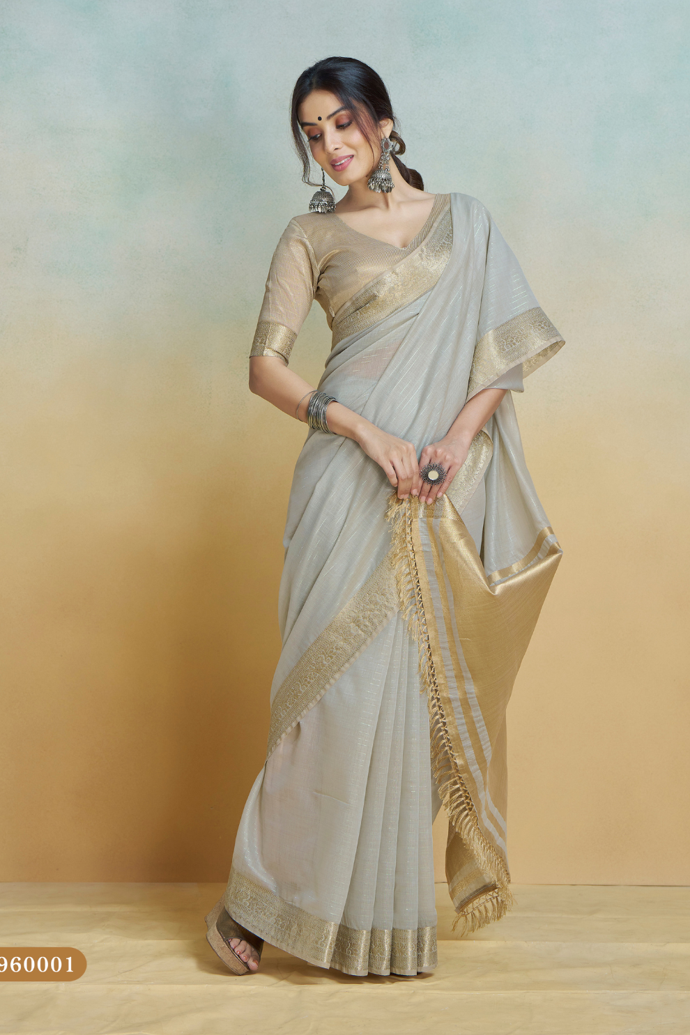 Elegant Shine Silk Saree with Lustrous Sheen - LaVante Fashion