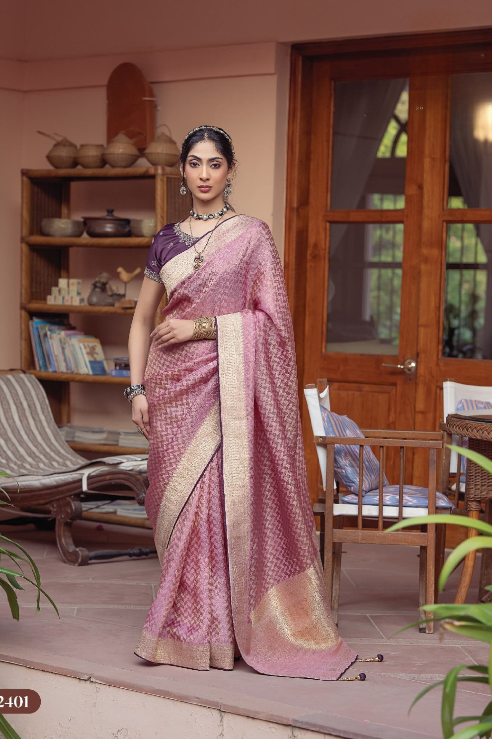 Pure Satin Saree with Hand Dyeing - LaVante Fashion