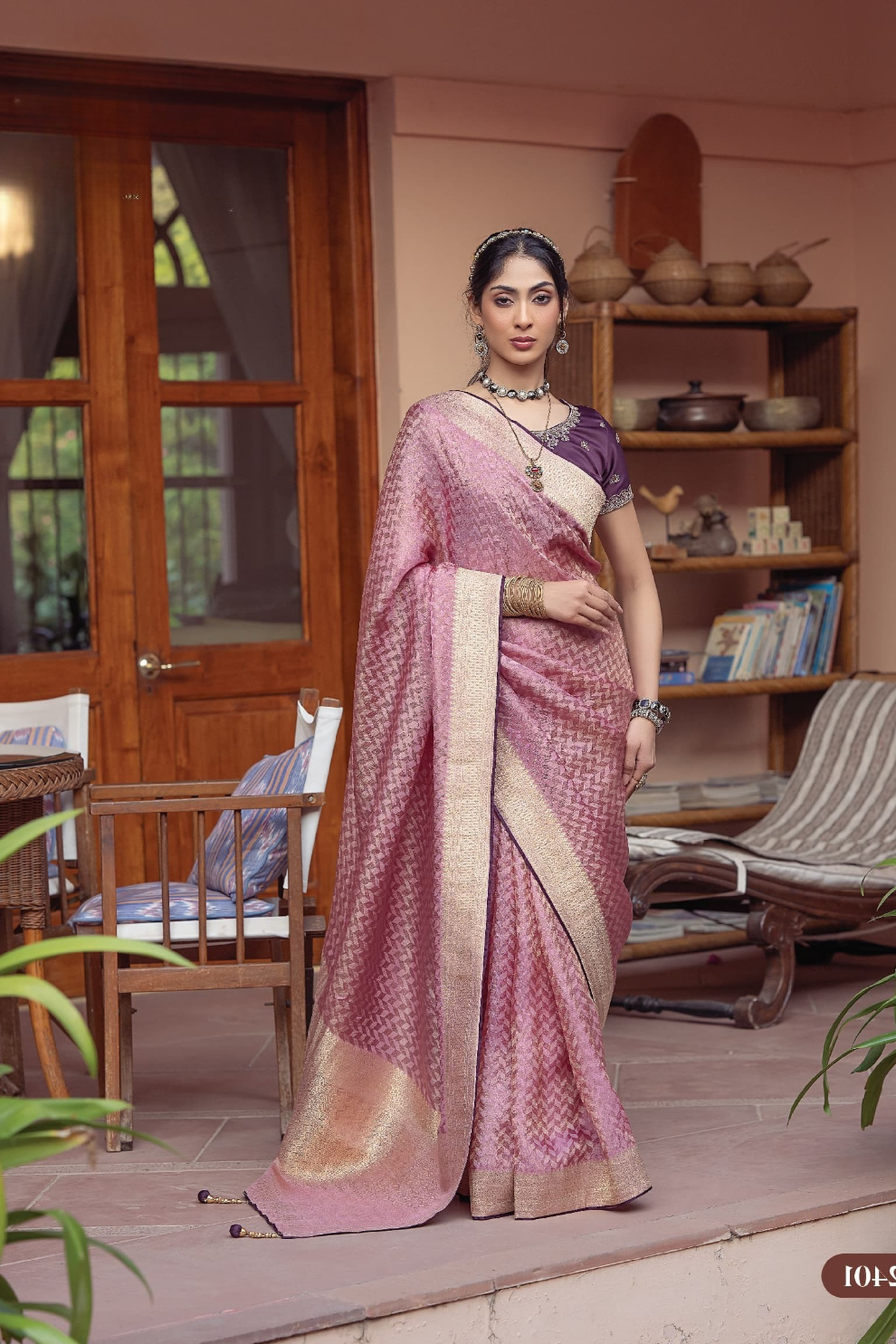 Pure Satin Saree with Hand Dyeing - LaVante Fashion
