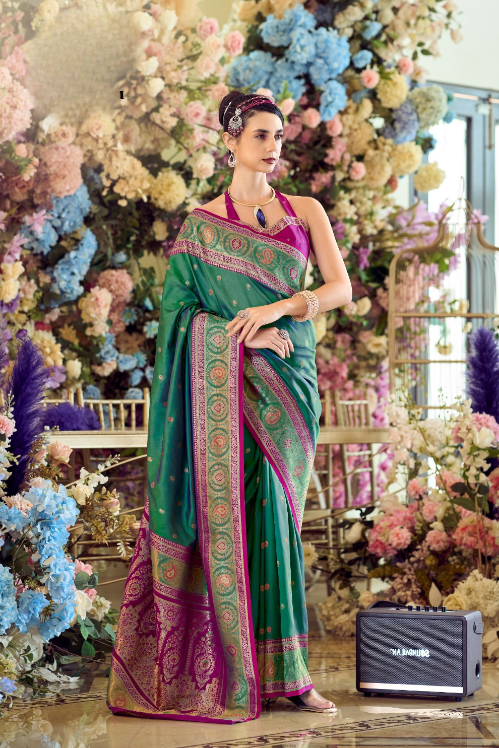 Pure Soft Banarasi Silk Saree A Royal Drape of Tradition - LaVante Fashion