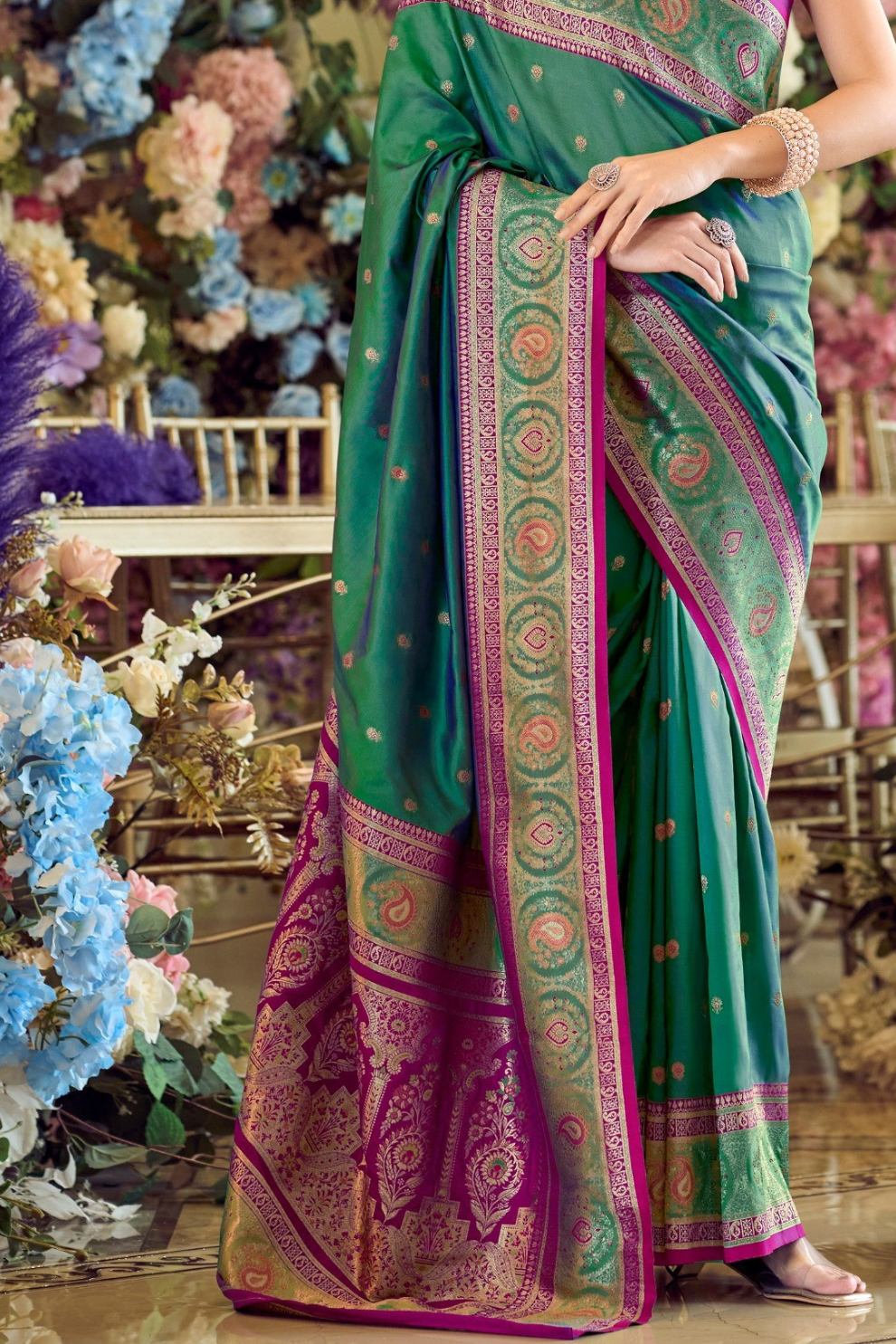 Pure Soft Banarasi Silk Saree A Royal Drape of Tradition - LaVante Fashion