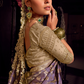 Pure Viscose Tissue Saree with Handworked Pallu and Contrast Designer - LaVante Fashion