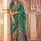 Sea Festive Wear Saree with Patola Print