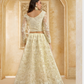Luxury Cream Lehenga Choli In Designer Style