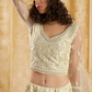 Graceful Cream Net Lehenga Choli For Weddings And Parties