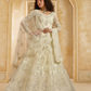 Elegant Beige Embroidered Designer Bridal Lehenga Choli