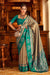 Soft Banarasi Paithani Saree with Copper Zari Weaving