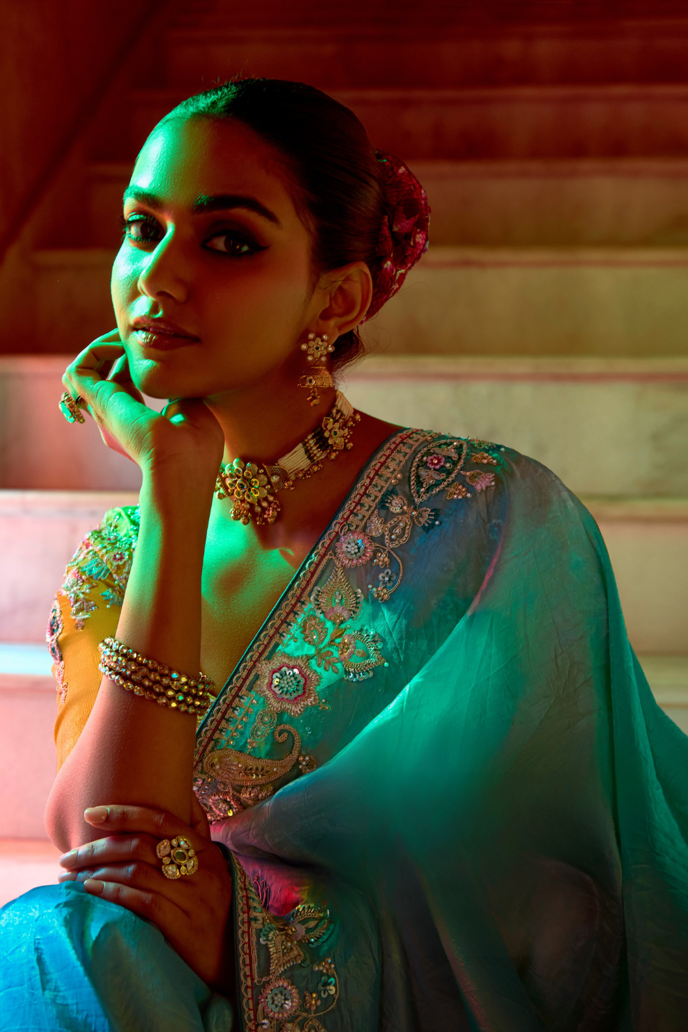 Elegant Lightweight Tissue Silk Saree for Festive and Party Wear