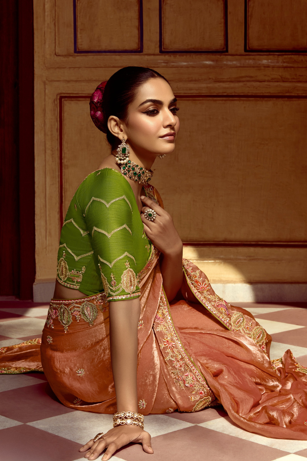 Elegant Lightweight Tissue Silk Saree for Festive and Party Wear