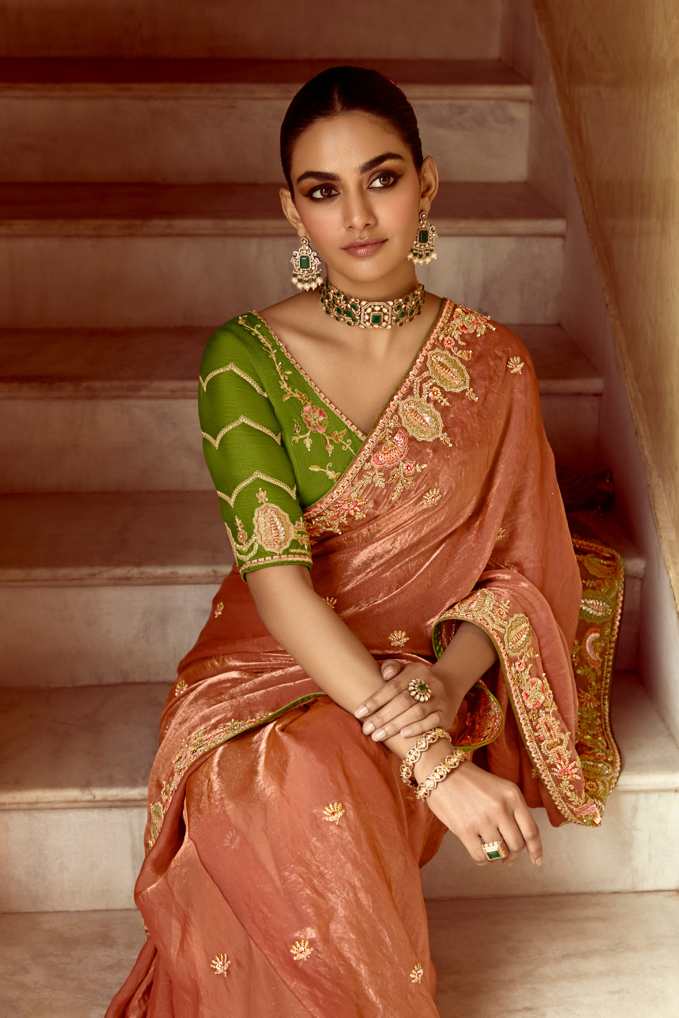 Elegant Lightweight Tissue Silk Saree for Festive and Party Wear