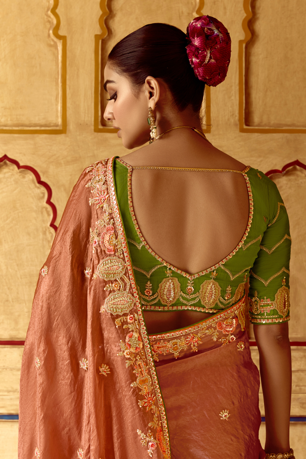 Elegant Lightweight Tissue Silk Saree for Festive and Party Wear