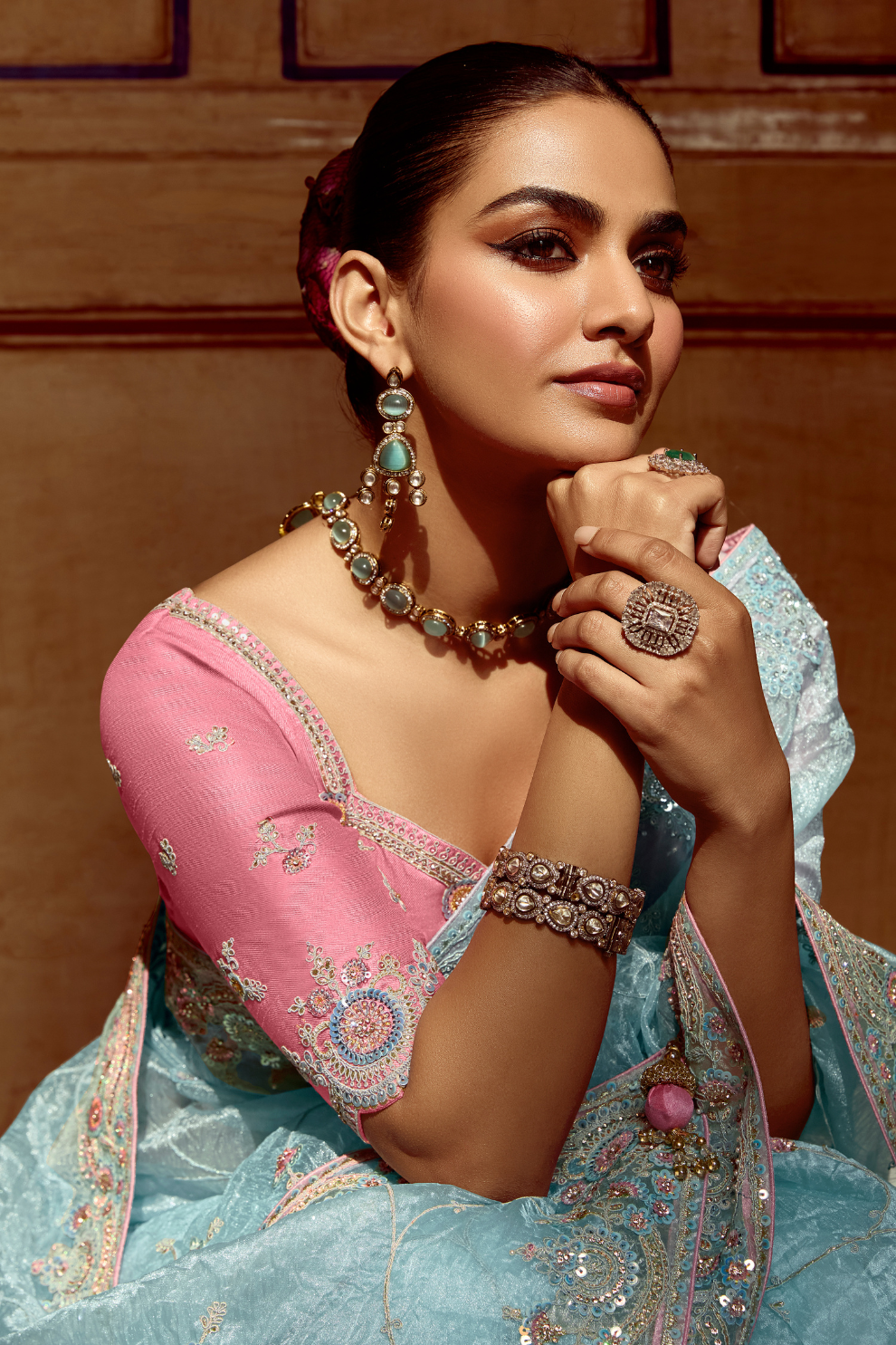 Elegant Lightweight Tissue Silk Saree for Festive and Party Wear