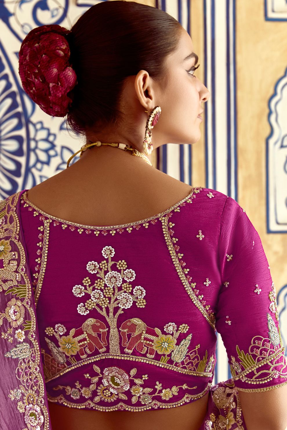 Elegant Lightweight Tissue Silk Saree for Festive and Party Wear