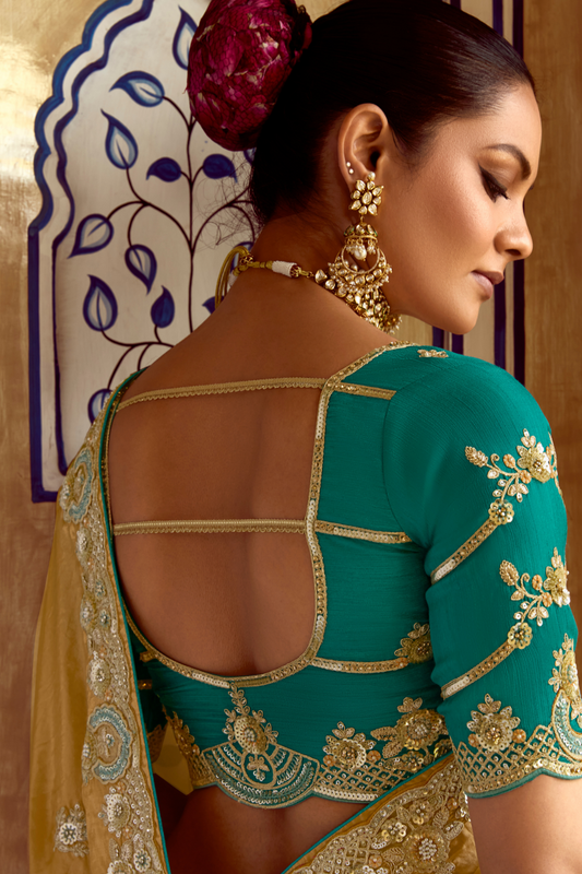 Elegant Lightweight Tissue Silk Saree for Festive and Party Wear