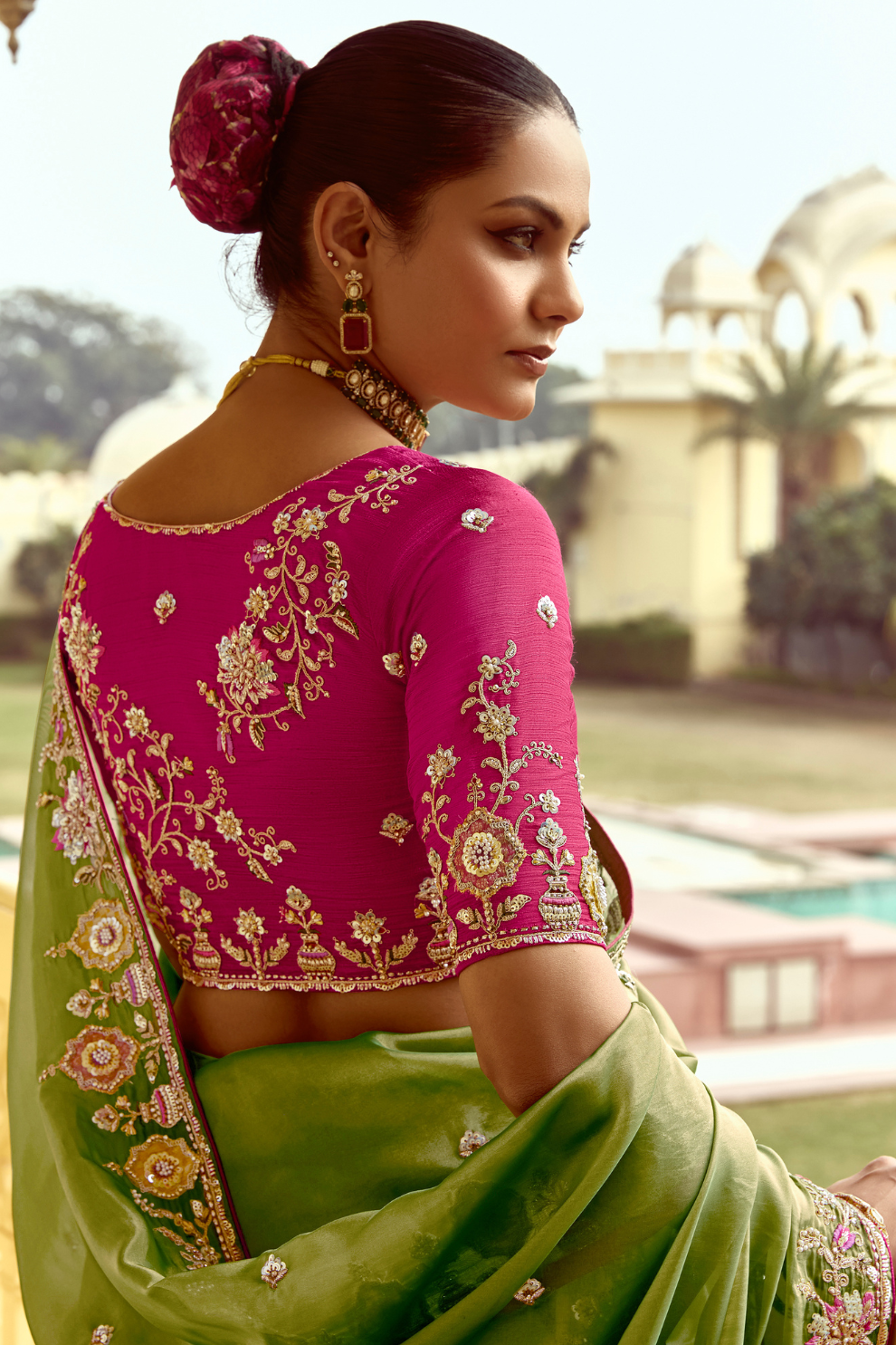 Elegant Lightweight Tissue Silk Saree for Festive and Party Wear