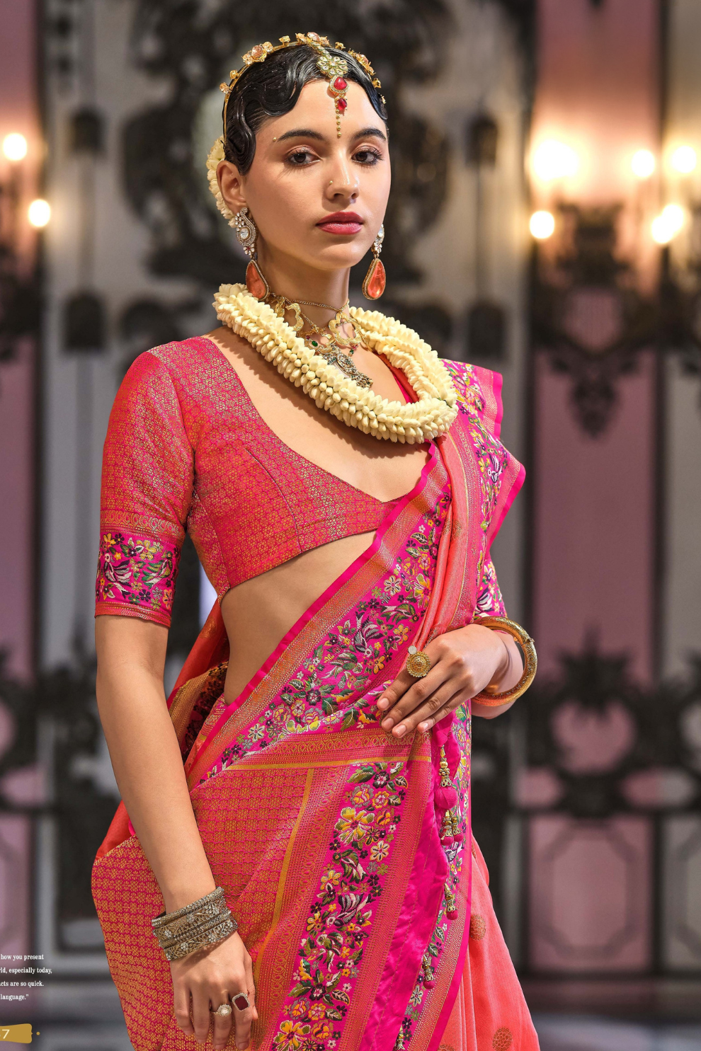 Super Banarasi P.V. Silk Saree with Jacquard Weaving Butti Work