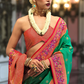 Super Banarasi P.V. Silk Saree with Jacquard Weaving Butti Work - LaVante Fashion