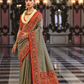 Super Banarasi P.V. Silk Saree with Jacquard Weaving Butti Work - LaVante Fashion