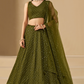 Captivating Thread Work Georgette Party Wear Lehenga Choli