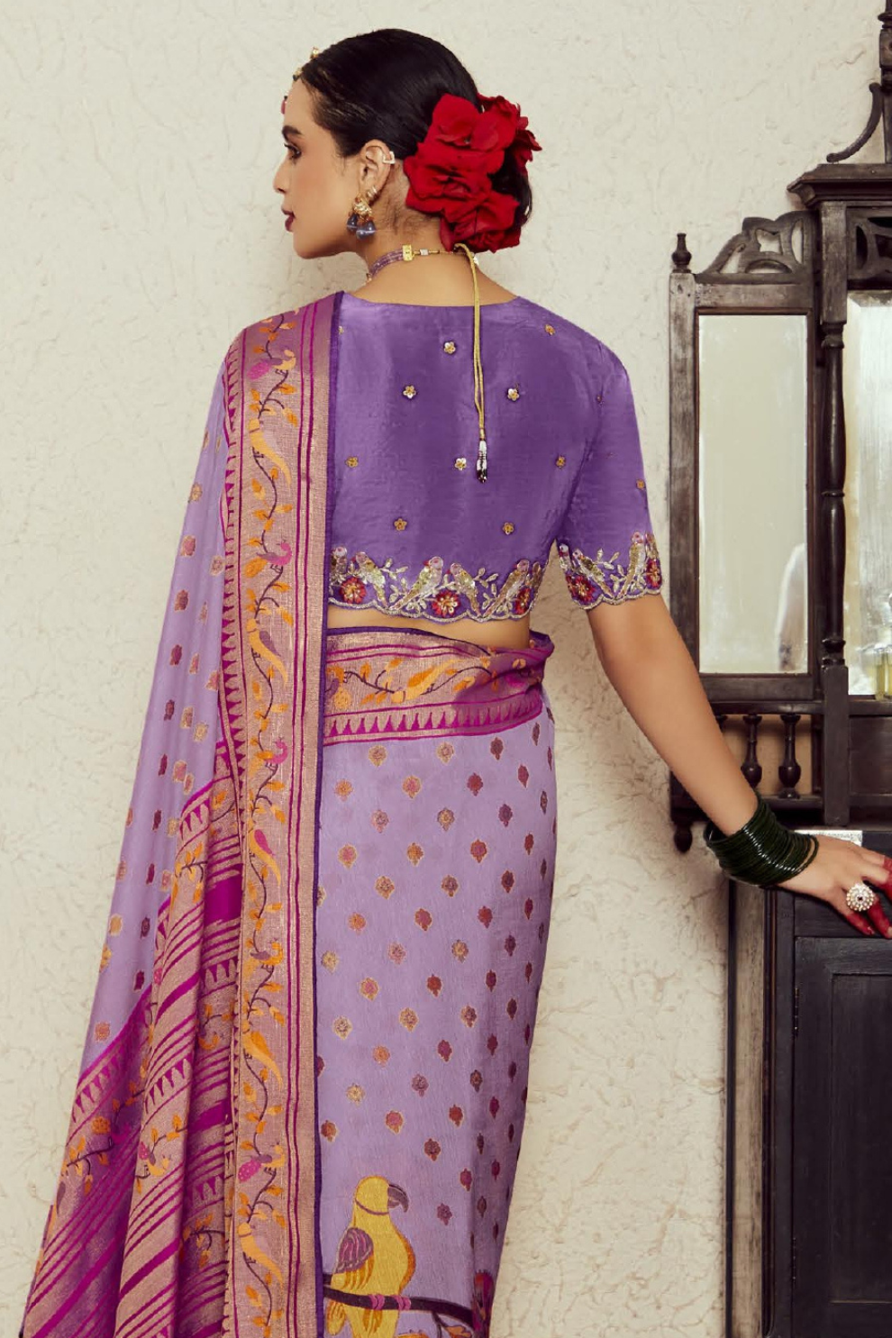Elegant Soft Brasso Saree with Premium Dhupian Silk Blouse