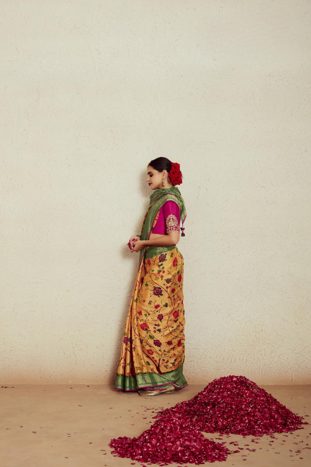 Elegant Soft Brasso Saree with Premium Dhupian Silk Blouse