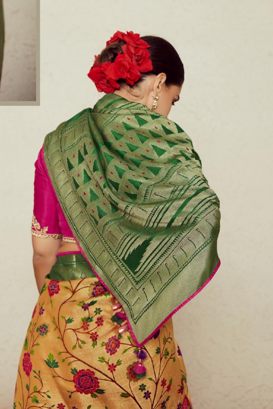 Elegant Soft Brasso Saree with Premium Dhupian Silk Blouse