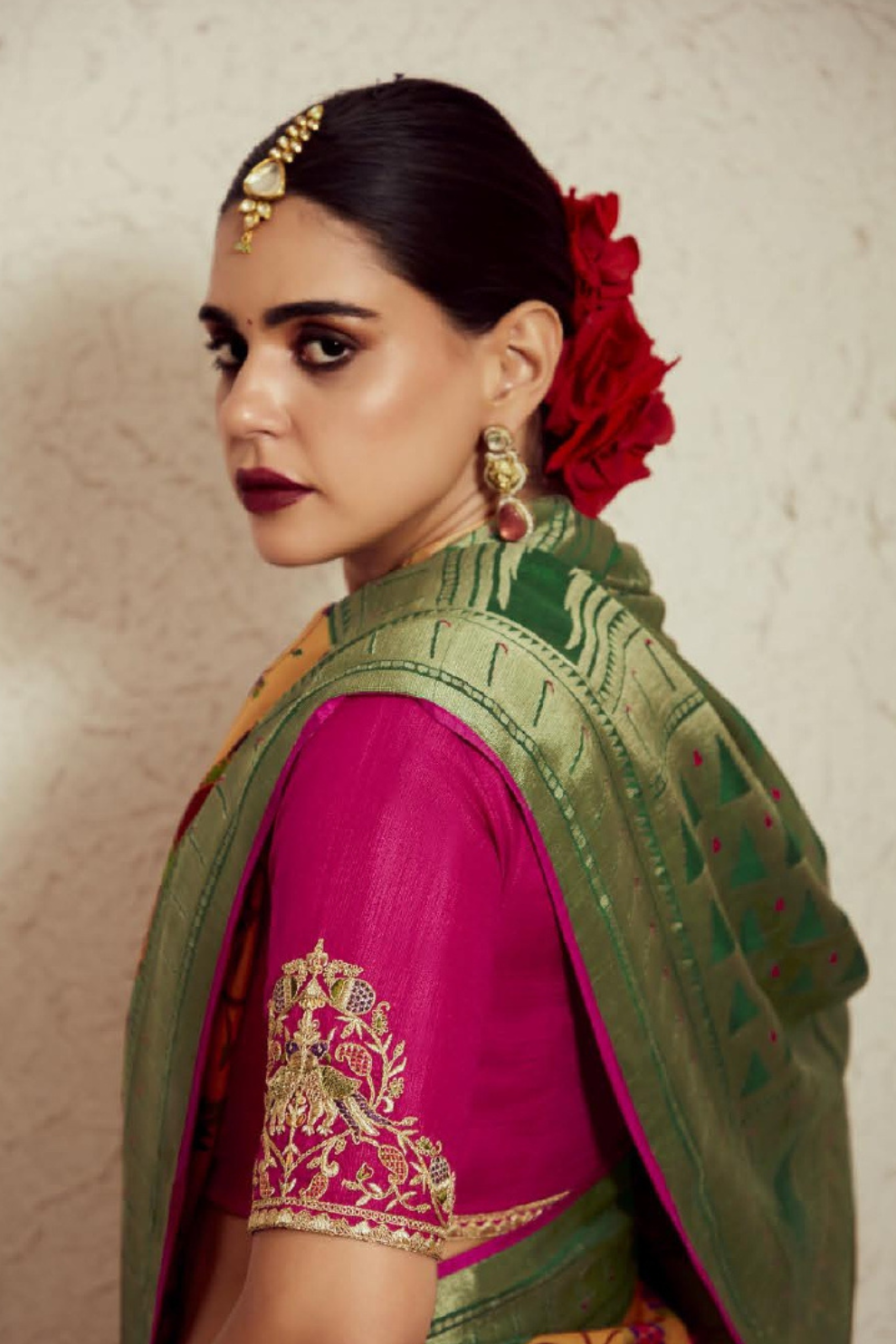 Elegant Soft Brasso Saree with Premium Dhupian Silk Blouse