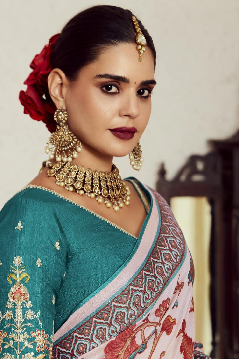 Elegant Soft Brasso Saree with Premium Dhupian Silk Blouse