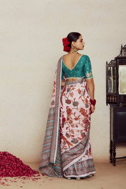 Elegant Soft Brasso Saree with Premium Dhupian Silk Blouse