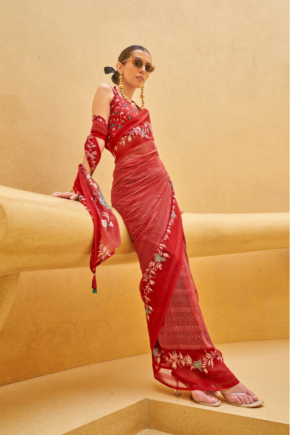 Elegant Quest Georgette Saree with Marvel Soft Finish