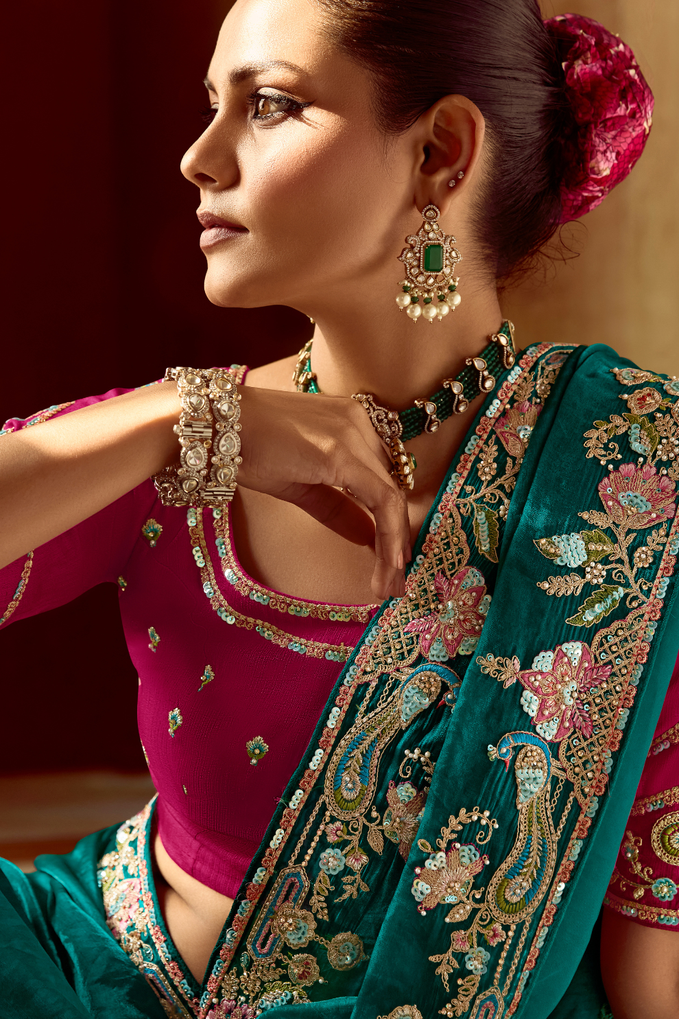 Elegant Lightweight Tissue Silk Saree for Festive and Party Wear