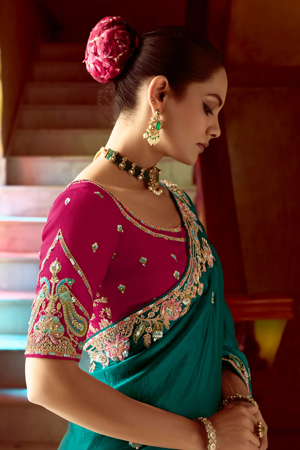 Elegant Lightweight Tissue Silk Saree for Festive and Party Wear