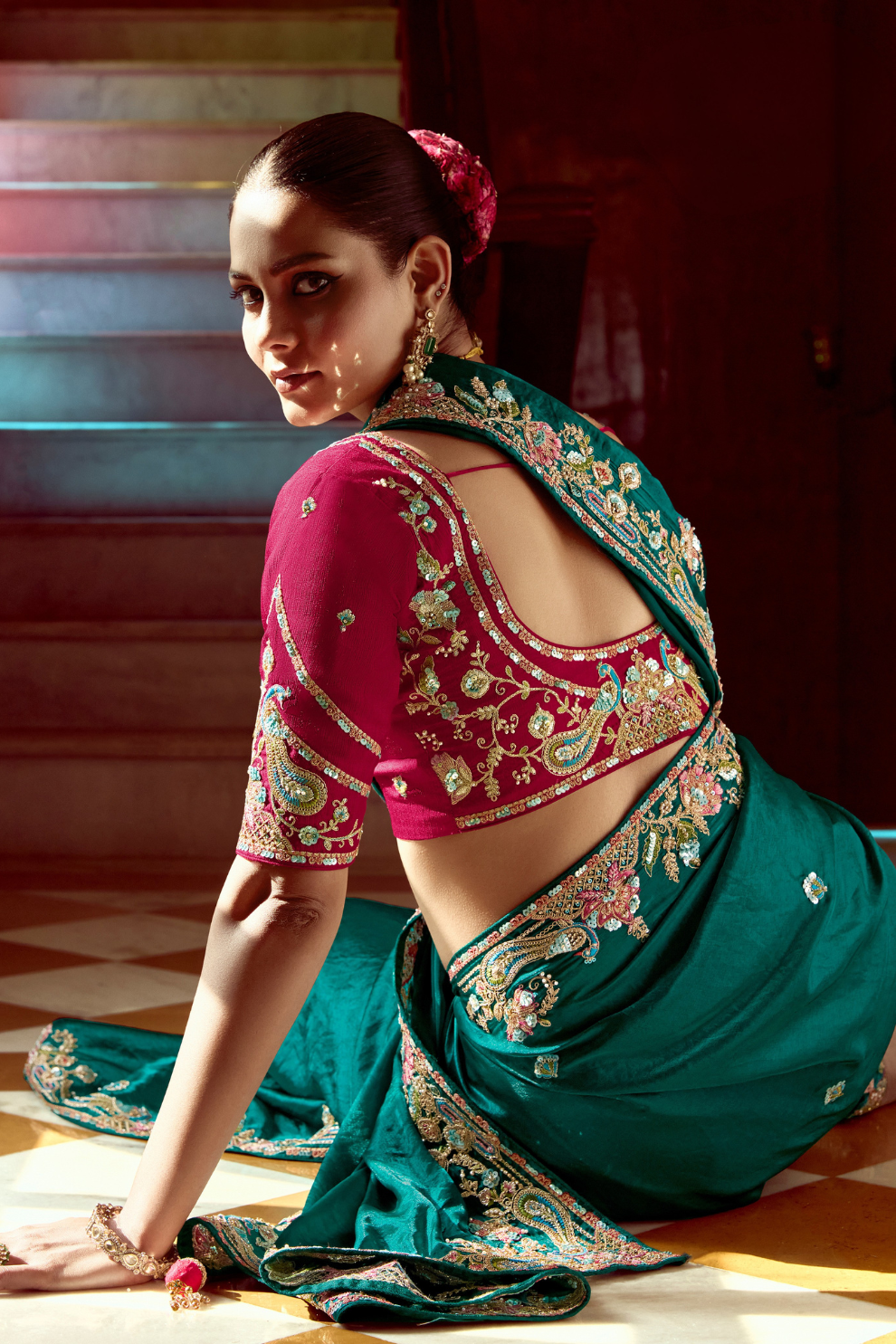 Elegant Lightweight Tissue Silk Saree for Festive and Party Wear