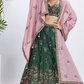 Designer Chiffon Lehenga Choli With Embroidery & Dupatta