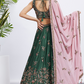 Designer Chiffon Lehenga Choli With Embroidery & Dupatta