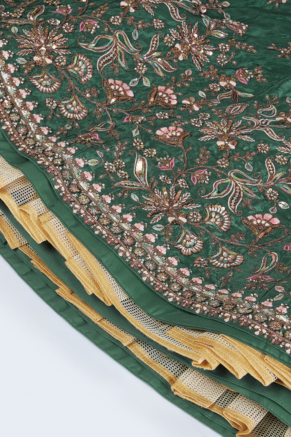 Designer Chiffon Lehenga Choli With Embroidery & Dupatta