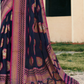 Polyester Viscose Georgette Saree With Luxuriously Soft Varnish Touch
