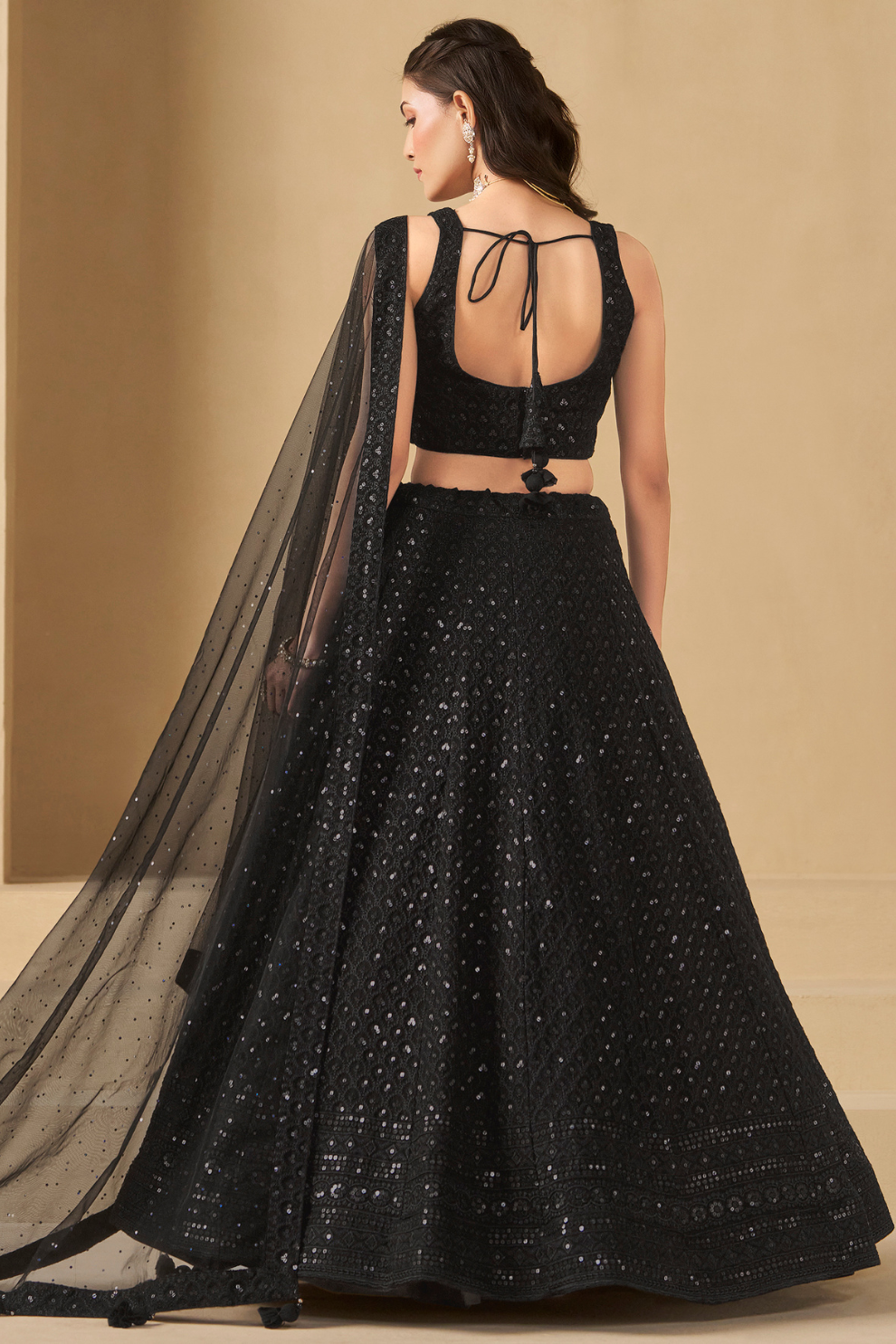 Captivating Thread Work Georgette Party Wear Lehenga Choli