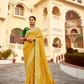 Banarasi Silk Saree with Elegant Contrast Blouse Design
