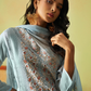 Traditional Indian Style Sky Blue Pant Suit with Embroidery