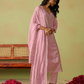 Designer Pink Straight Salwar Kameez with Intricate Embroidery