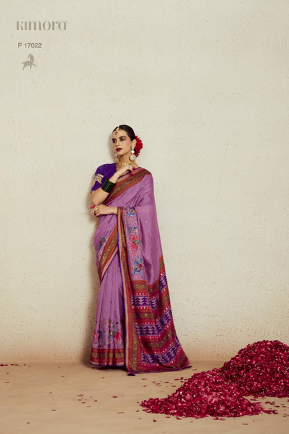 Elegant Soft Brasso Saree with Premium Dhupian Silk Blouse