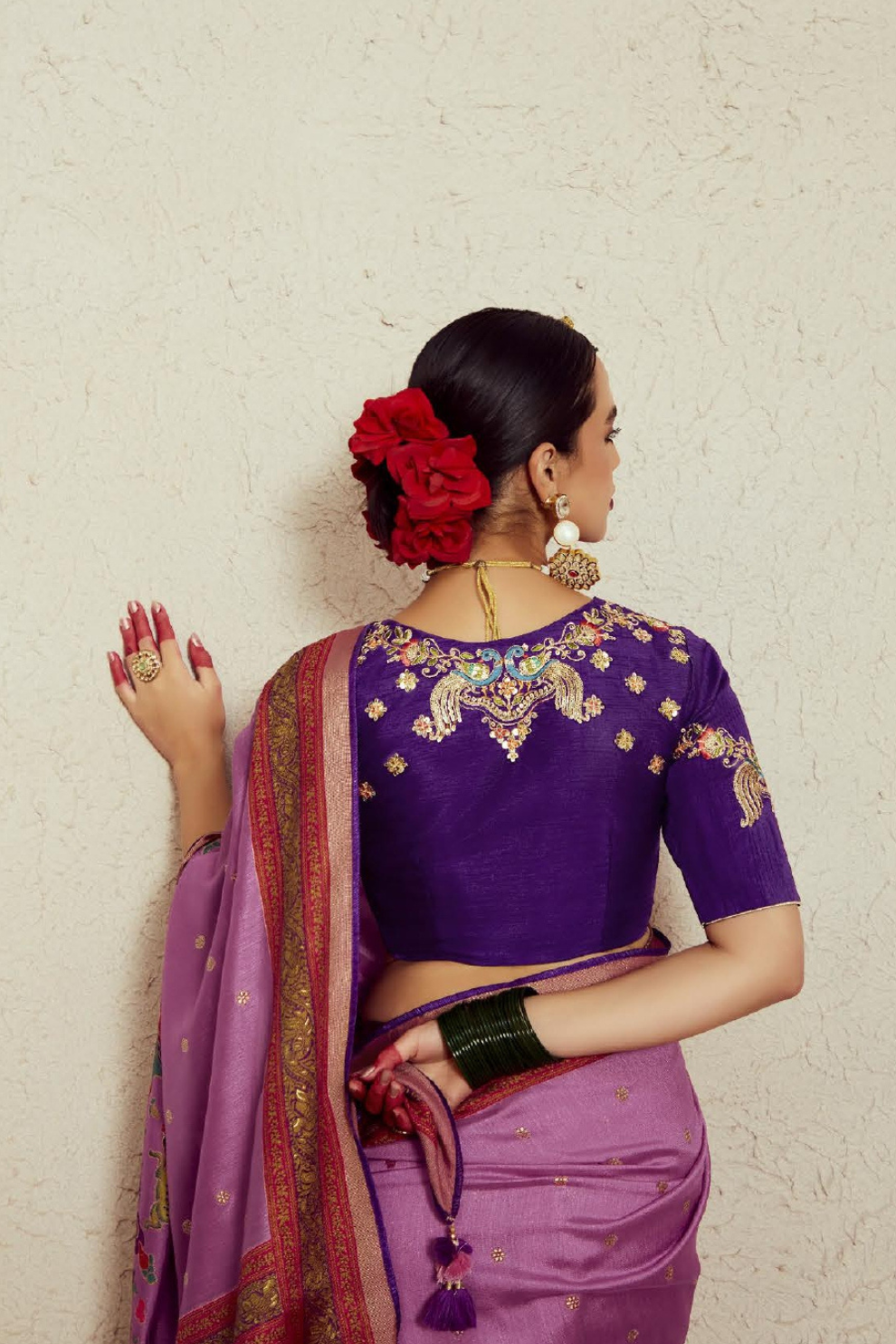 Elegant Soft Brasso Saree with Premium Dhupian Silk Blouse